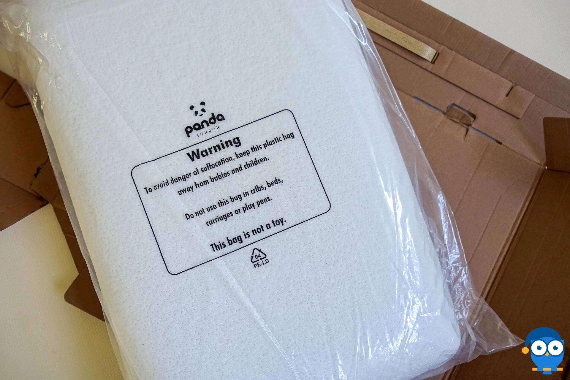 Panda pillow plastic cover